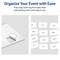 Avery Printable Adhesive Name Tags, 2-1/3" x 3-3/8", Matte White, Pre-printed Silver Mirror Metallic Design, Laser & Inkjet Compatible, 160 Name Badges Total, Great for Weddings & Events